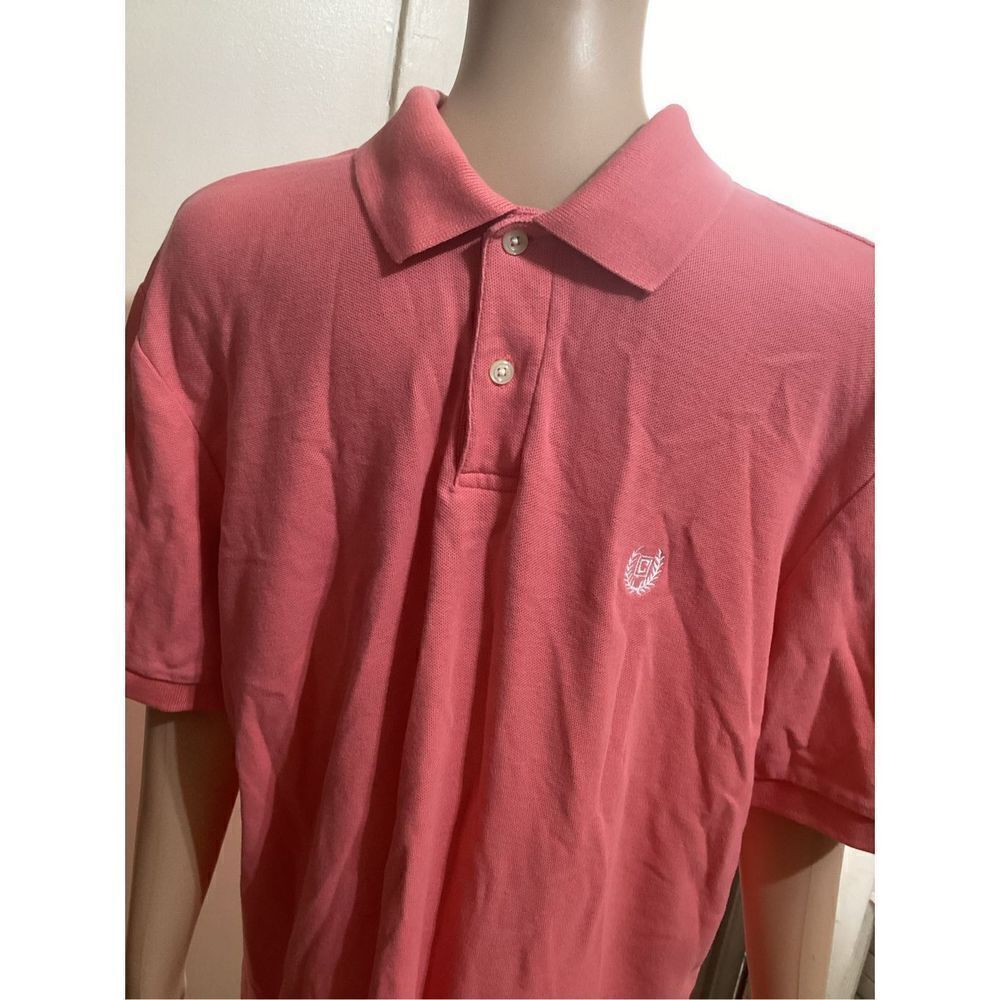 Chaps Polo Shirt Vintage Color Salmon Pink L